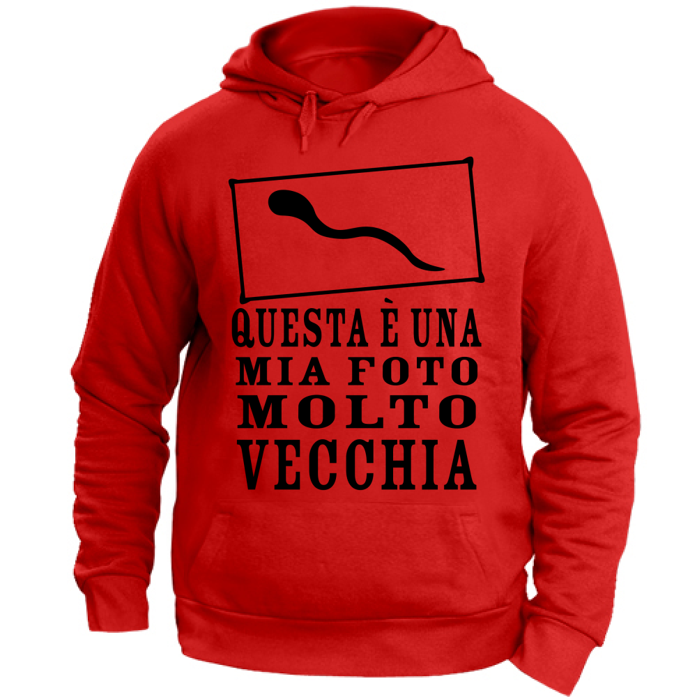 Felpa Unisex con Cappuccio felpa Questa è una mia foto molto vecchia N