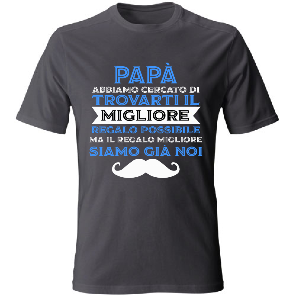 T-Shirt Unisex papa migliore - LanStylitaly