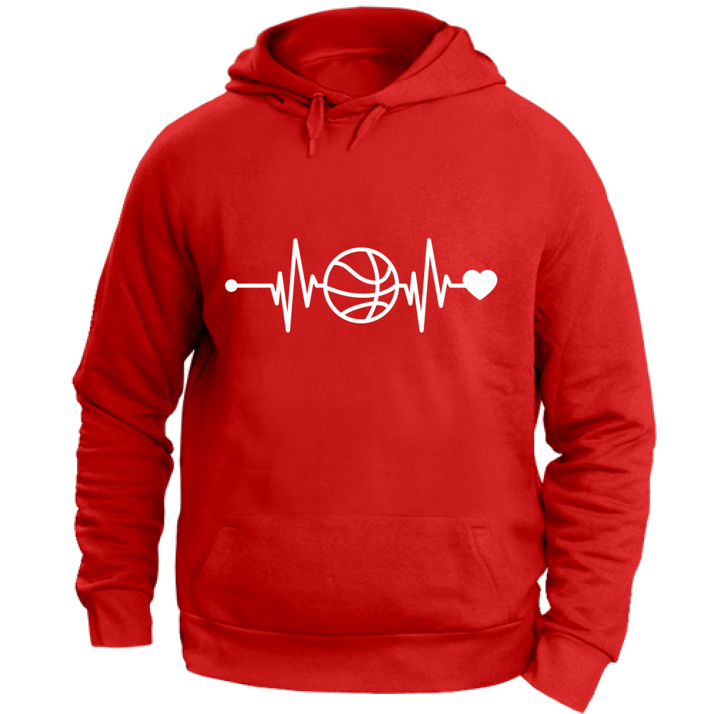 Felpa Unisex con Cappuccio Battito Basket