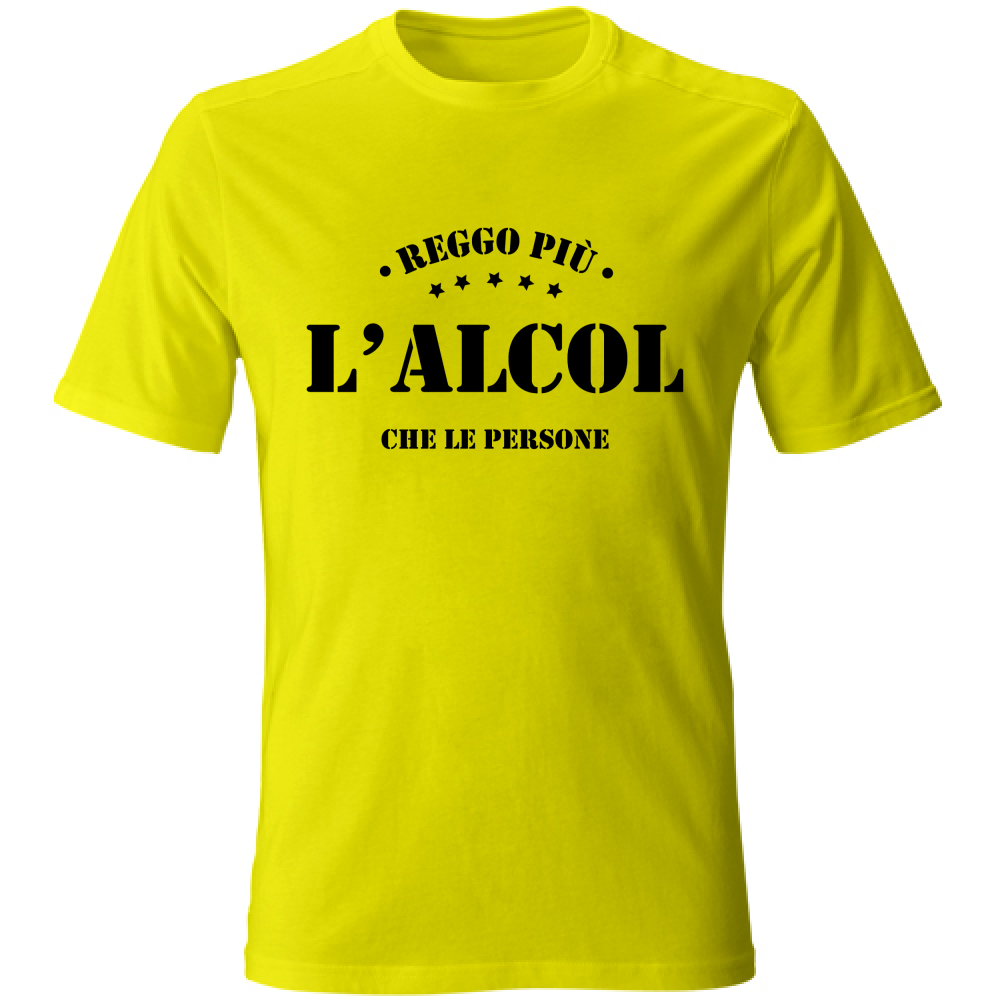 T-Shirt Unisex Reggo più l'alcol che le persone