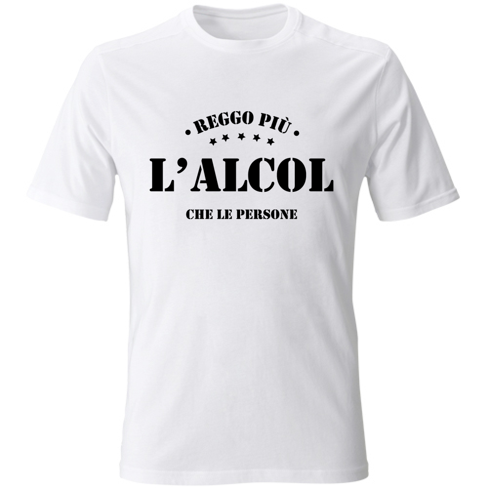 T-Shirt Unisex Reggo più l'alcol che le persone