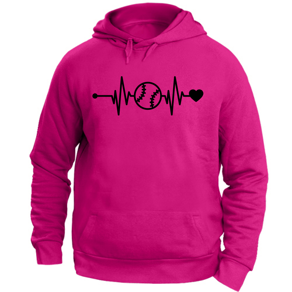 Felpa Unisex con Cappuccio Battito Baseball N