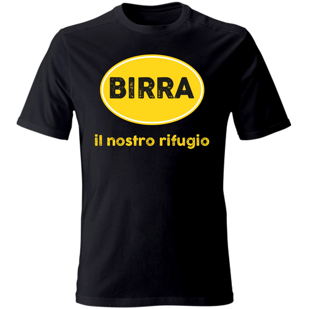 T-Shirt Unisex Birra, il nostro rifugio