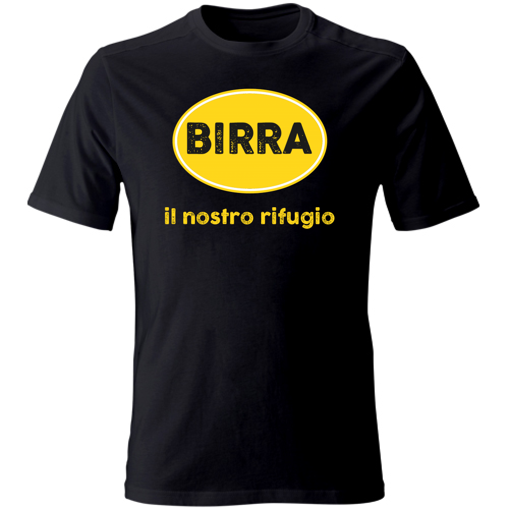 T-Shirt Unisex Large Birra, il nostro rifugio