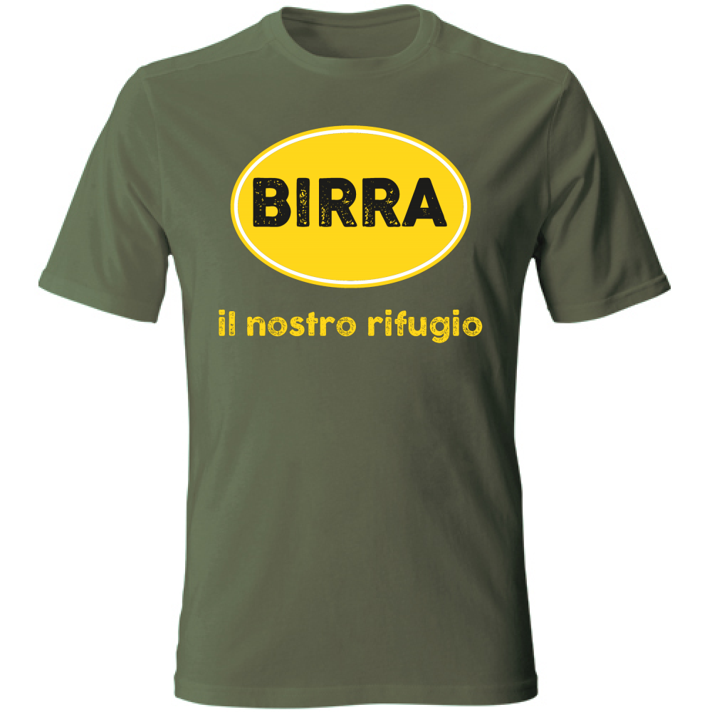 T-Shirt Unisex Birra, il nostro rifugio