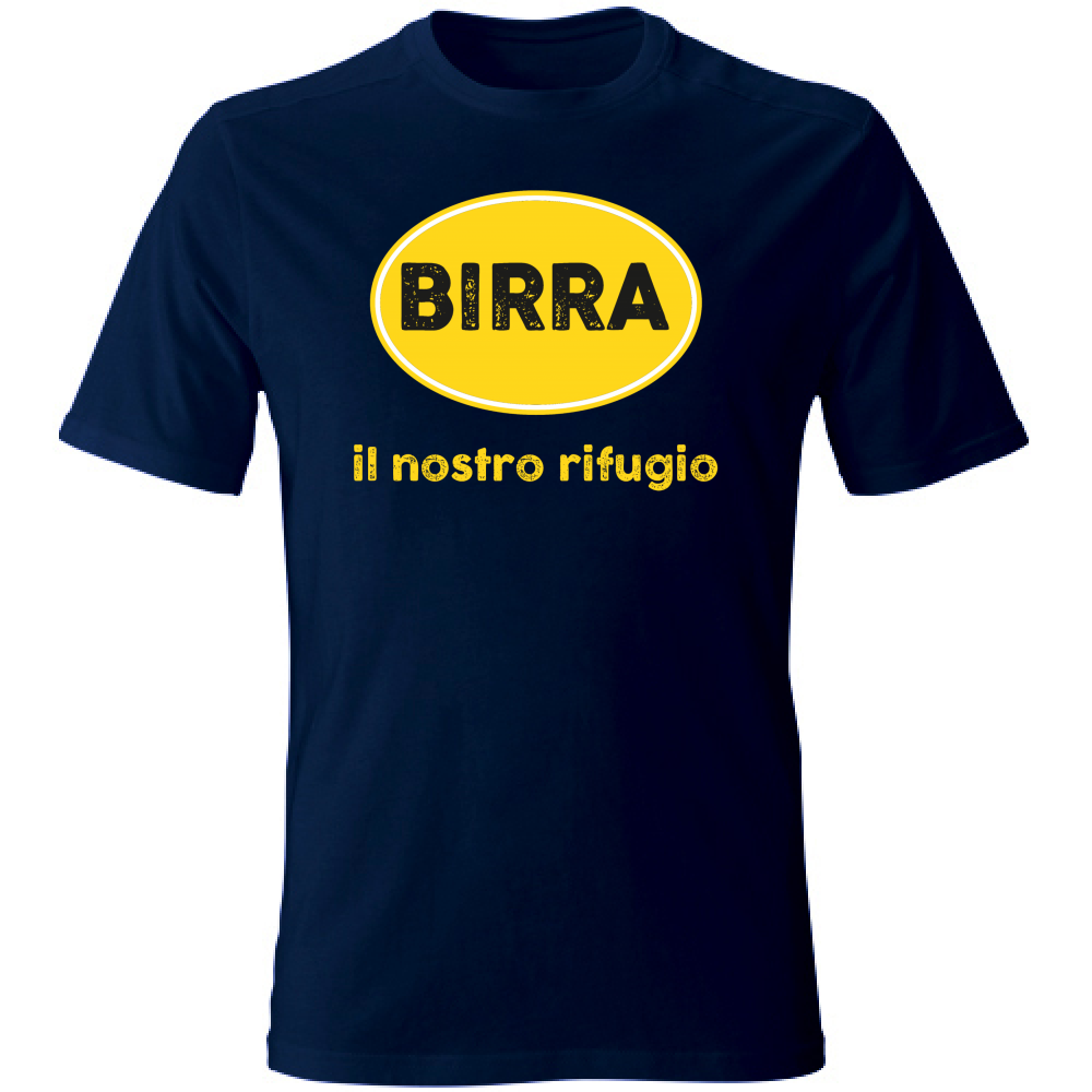 T-Shirt Unisex Large Birra, il nostro rifugio