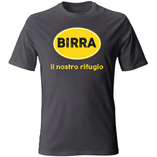 T-Shirt Unisex Large Birra, il nostro rifugio