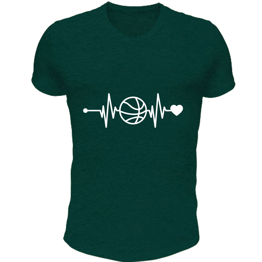 T-Shirt Unisex Scollo V Battito Basket