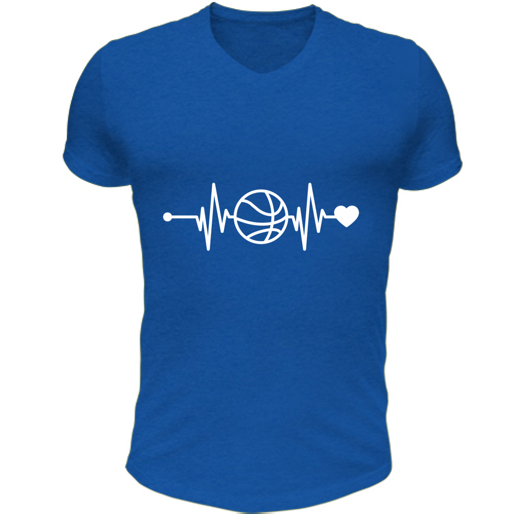 T-Shirt Unisex Scollo V Battito Basket